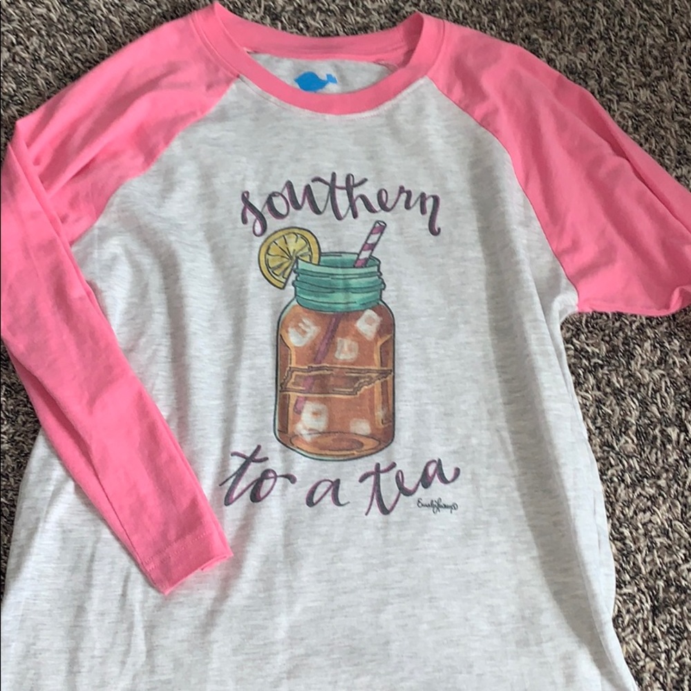 “Southern to a Tea” elbow length shirt